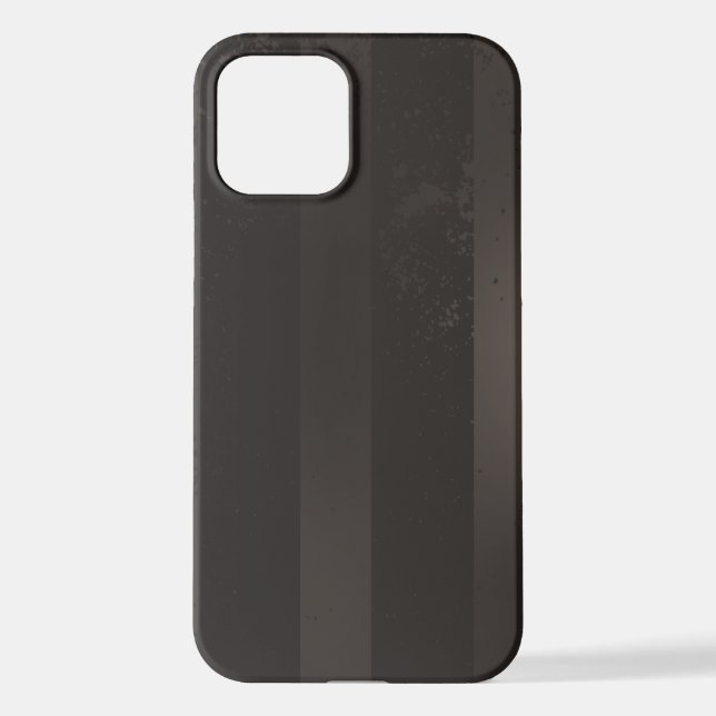 Steampunk-Streifenbraun iPhone 12 Hülle (Rückseite)