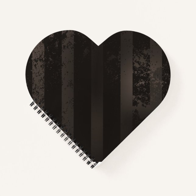 Steampunk-Streifenbraun Notizbuch (Vorderseite)