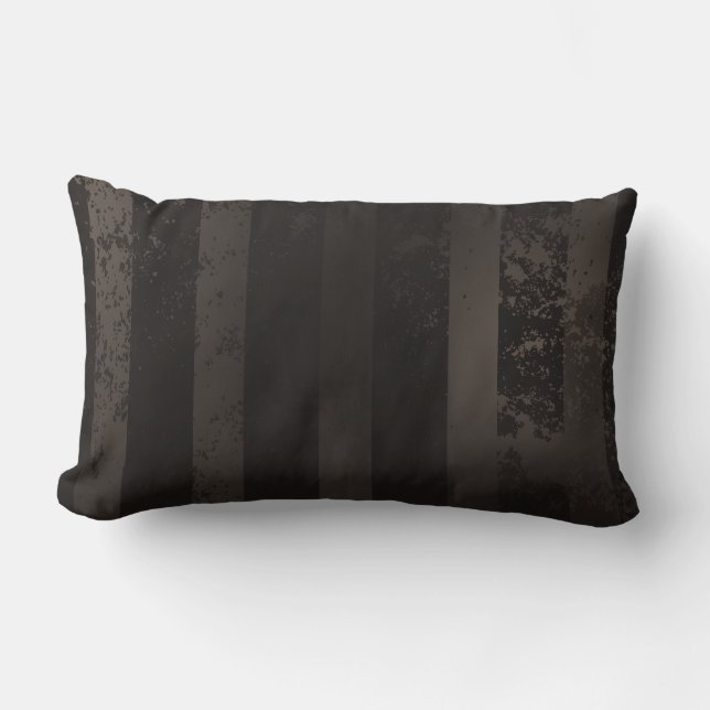 Steampunk striped brown background lendenkissen (Vorderseite)