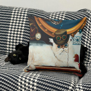 Steampunk Submarine Cat Tee Kissen