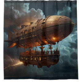 Steampunk Submersible Ocean Liner Duschvorhang