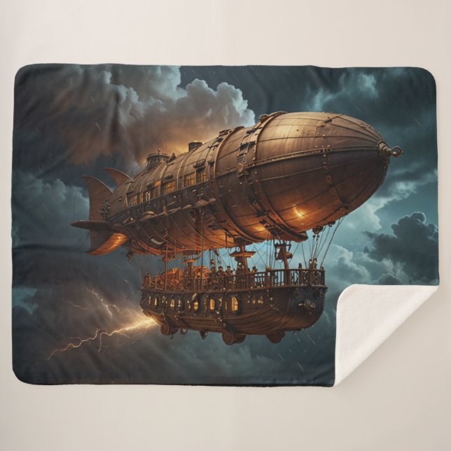 Steampunk Submersible Ocean Liner Sherpadecke (Vorderseite (Horizontal))