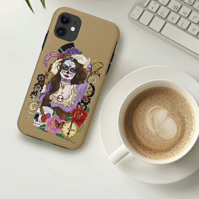 Steampunk Sugar Skull Case-Mate iPhone Hülle (Von Creator hochgeladen)