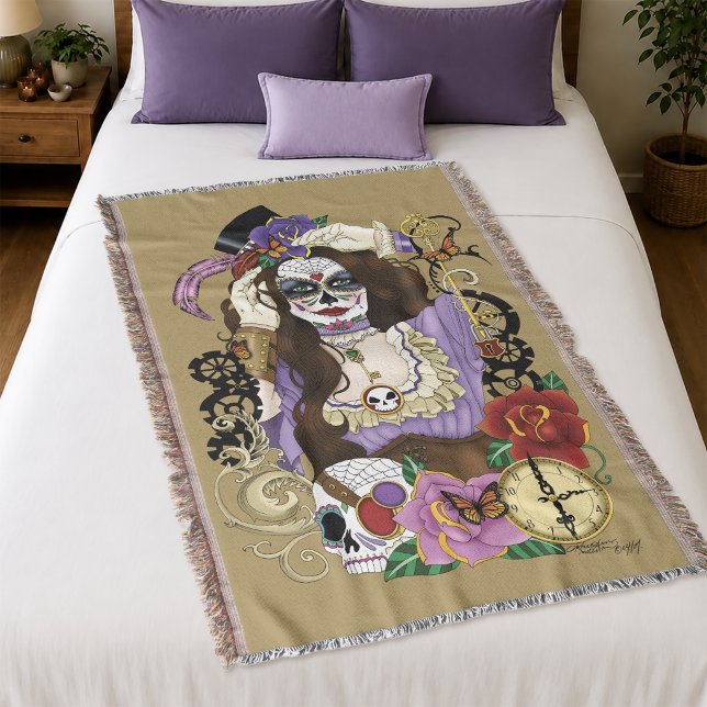 Steampunk Sugar Skull Decke (Von Creator hochgeladen)