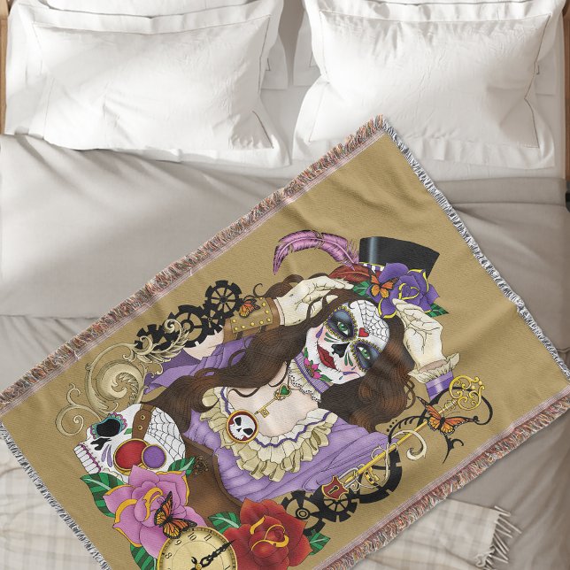 Steampunk Sugar Skull Decke (Von Creator hochgeladen)