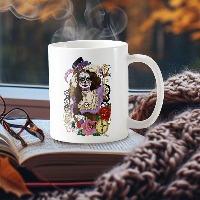 Steampunk Sugar Skull Kaffeetasse (Von Creator hochgeladen)