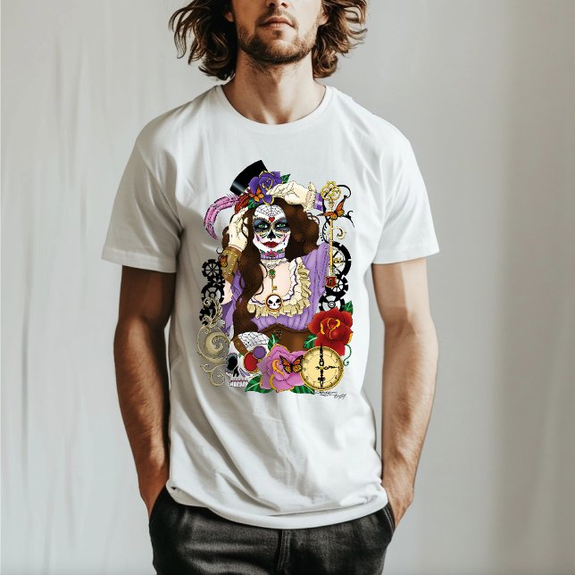 Steampunk Sugar Skull T-Shirt (Von Creator hochgeladen)