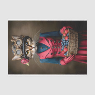 Steampunk Tabby Katze & Beerkorb DY6L Decoupage Seidenpapier