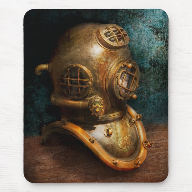 Steampunk - Tauchen - Der Tauchhelm Mousepad (Vorne)