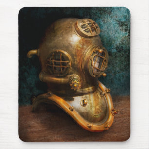 Steampunk - Tauchen - der Tauchsturzhelm Mousepad