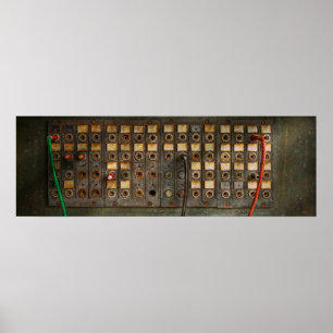 Steampunk - Telefone - Die alte Telefonzentrale Poster
