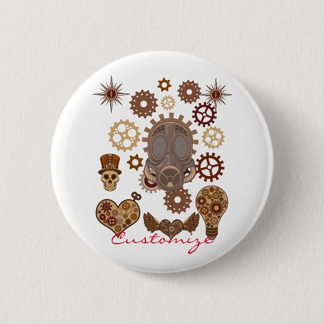 Steampunk Theme Thunder_Cove Button (Vorderseite)