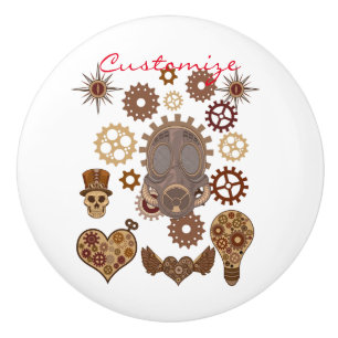 Steampunk Theme Thunder_Cove Keramikknauf