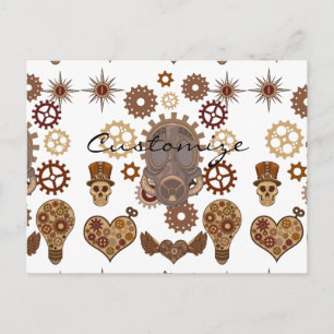 Steampunk Theme Thunder_Cove Postkarte