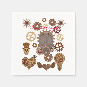 Steampunk Theme Thunder_Cove Serviette