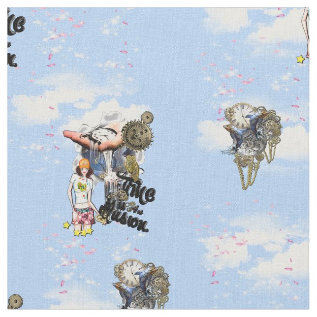 Steampunk Timeless Wedding Party Karten & Geschenk Stoff (Nahaufnahme)