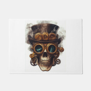 Steampunk-Totenkopf-Triebwerk Fußmatte