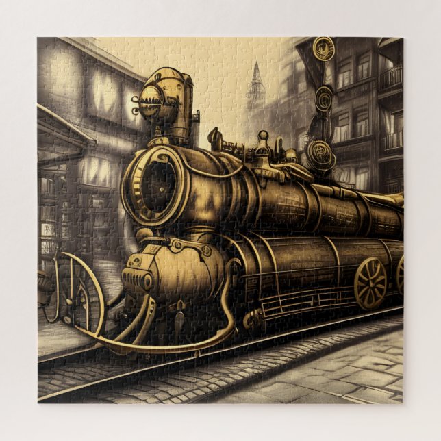 Steampunk Trans-Sibirischer Eisenbahnzug (Vertikal)