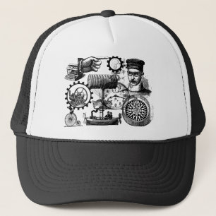 steampunk truckerkappe