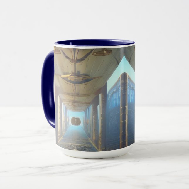 Steampunk Tunnel Mug Tasse (Vorderseite Links)