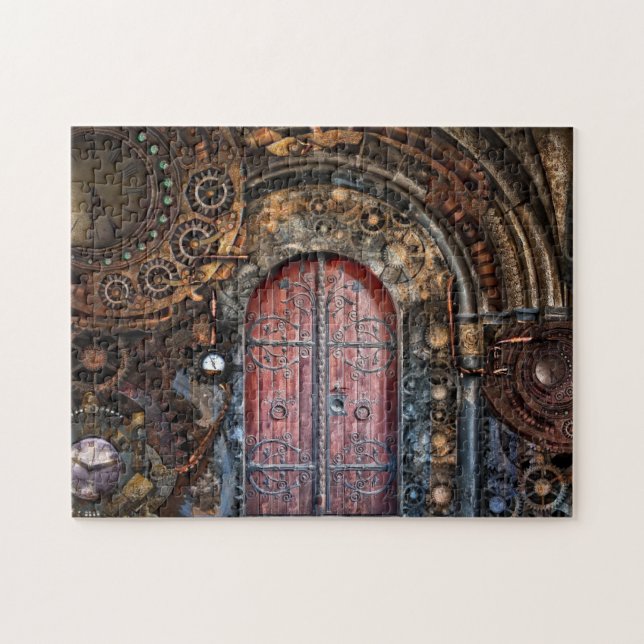 Steampunk-Tür-Puzzle (Horizontal)