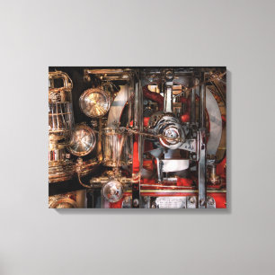 Steampunk - Überprüfe die Messgeräte Leinwanddruck