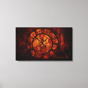 Steampunk Uhr eingewickelte Leinwand