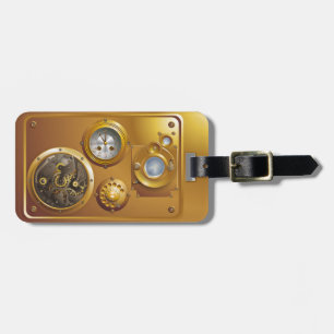 Steampunk-Uhr Gepäckanhänger