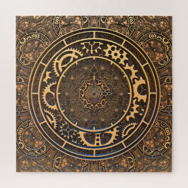 Steampunk-Uhr und Zeit (Vertikal)