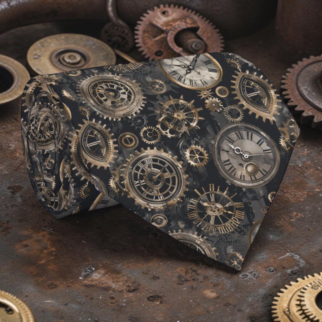 Steampunk-Uhren benutzerdefinierte Krawatte (Von Creator hochgeladen)
