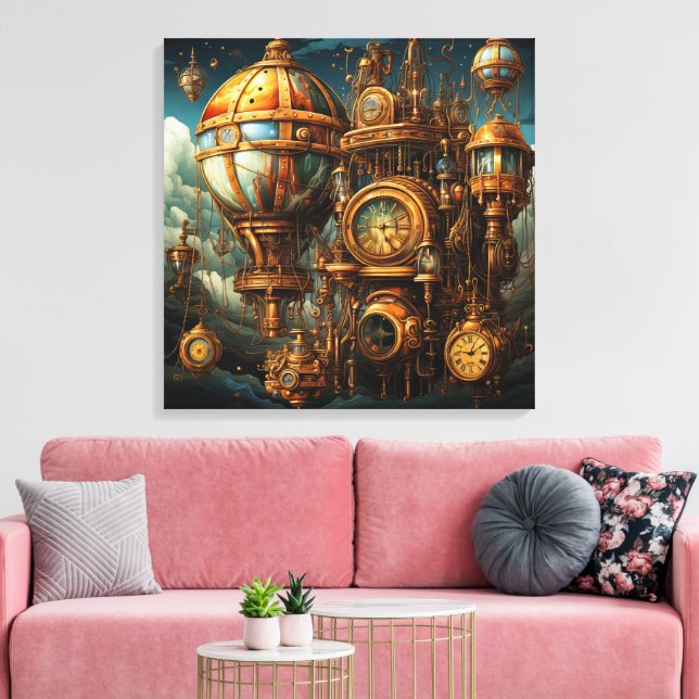 Steampunk Uhren Leinwand Art (Insitu (Wohnzimmer))
