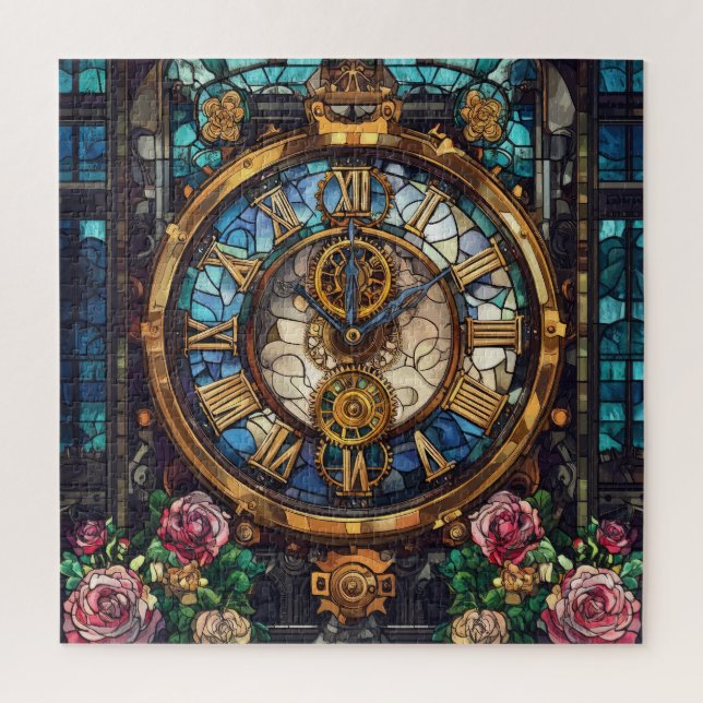 Steampunk-Uhrturm-Rätsel (Vertikal)