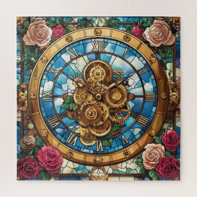 Steampunk-Uhrturm-Rätsel (Vertikal)