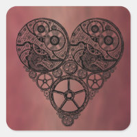 Steampunk-Uhrwerke und Zahnrad-Herz