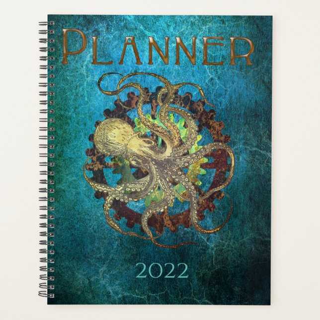 Steampunk- und Uhrwerk Planer (Vorderseite)