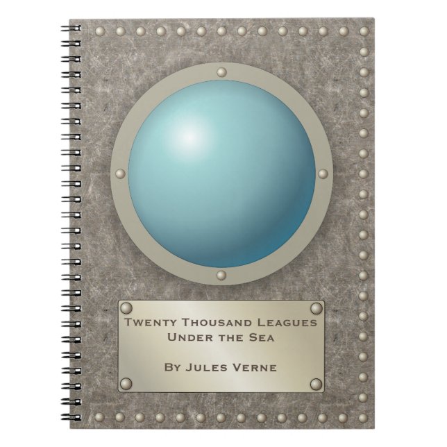 Steampunk Unterseeboot hublot Notizblock (Vorderseite)