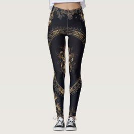Steampunk Victoria blau/Schwarzes Leggings