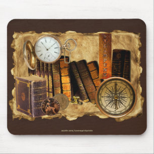 Steampunk-Victorian-Collage-Mauspad-Kunst Mousepad