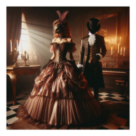Steampunk Victorian Fantasy Art Masquerade  Fotodruck
