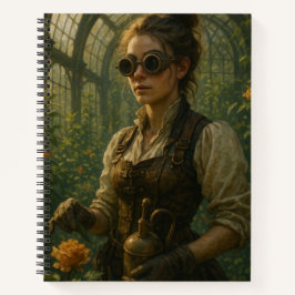 Steampunk Victorian Gardener Art Notizbuch