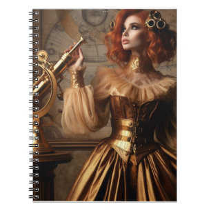 Steampunk-Victorian-Gold-Astronom Notizblock