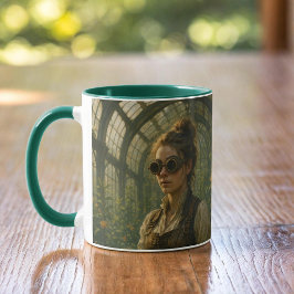 Steampunk Victorian Whimsical Gardener Art Tasse