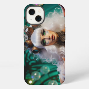 Steampunk-Victorianische futuristische grüne Tänze iPhone Hülle