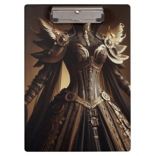 Steampunk Viktorianisch Black and Gold Empress Gow Klemmbrett