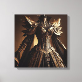 Steampunk Viktorianisch Black and Gold Empress Gow Leinwanddruck