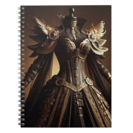 Steampunk Viktorianisch Black and Gold Empress Gow Notizblock