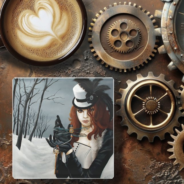 Steampunk Viktorianisch Dragonfly Glasuntersetzer (Von Creator hochgeladen)