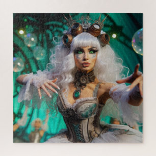 Steampunk Viktorianisch Futuristic Green Dancer
