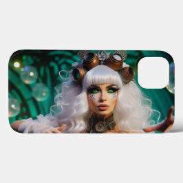 Steampunk Viktorianisch Futuristic Green Dancer Case-Mate iPhone Hülle