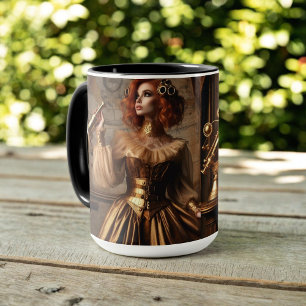Steampunk Viktorianisch Gold Astronomin Tasse